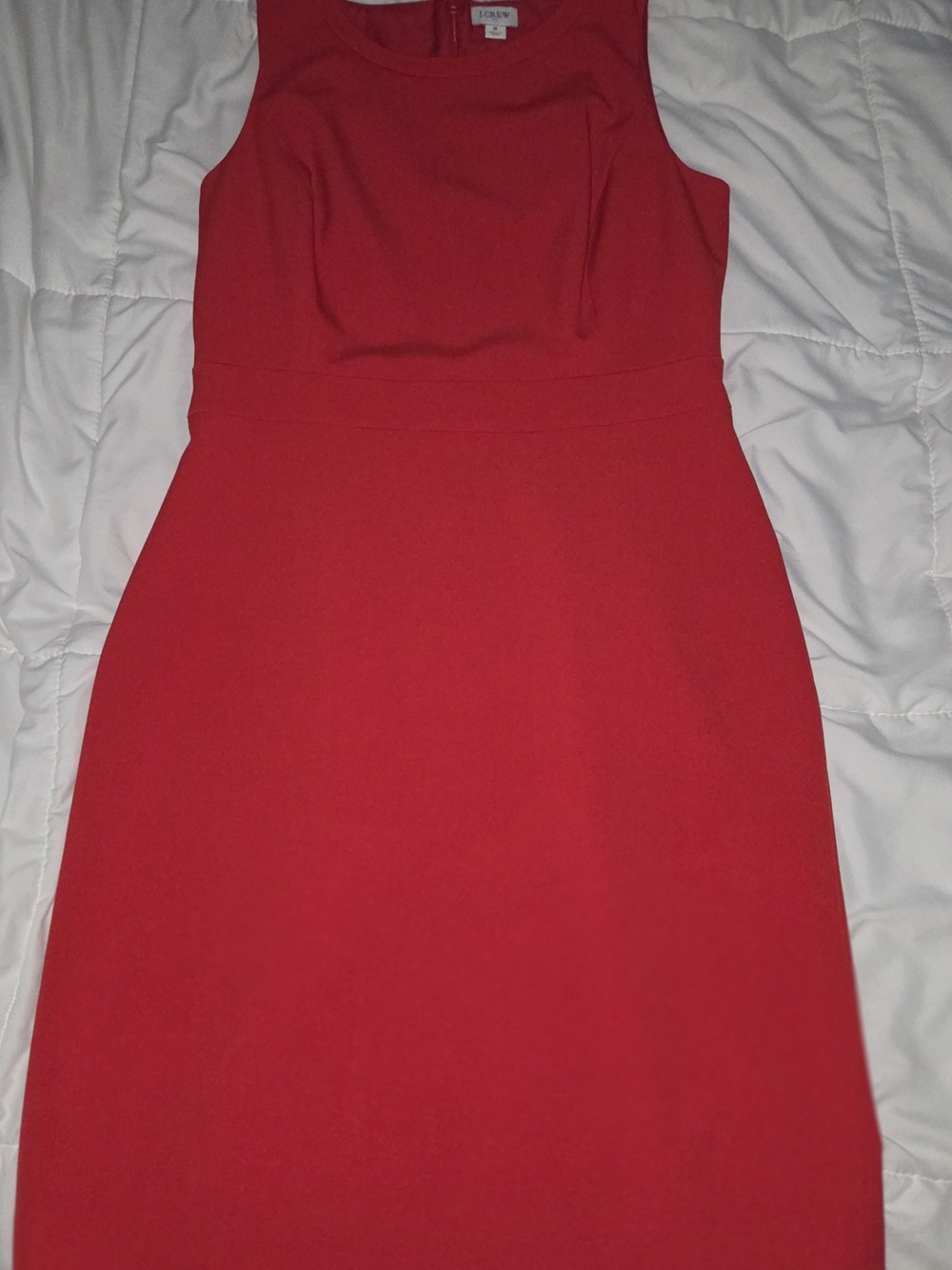 J. Crew - Classic Sleeveless Red Sheath Dress